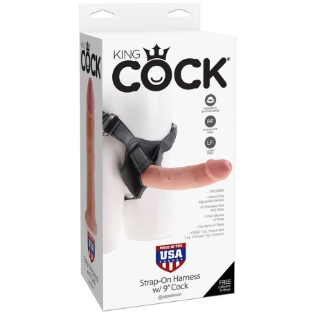 Страпон King Cock Harness 9"