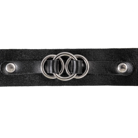 Кожаный чокер-ошейник Pecado 03120